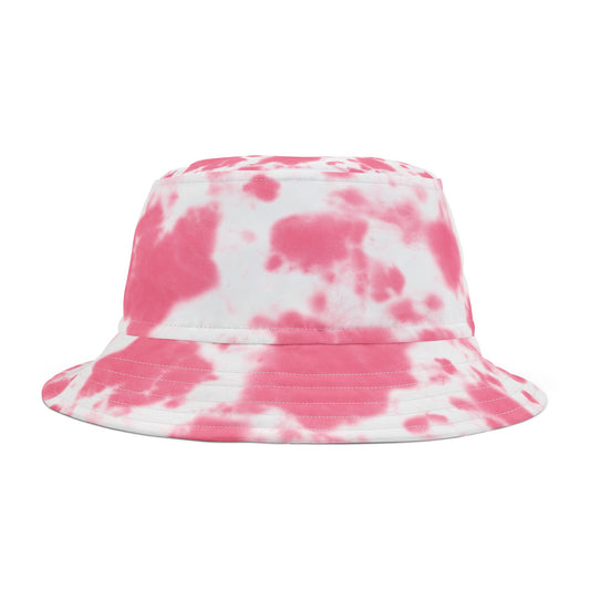 Pink Splash Tie-Dye Bucket Hat