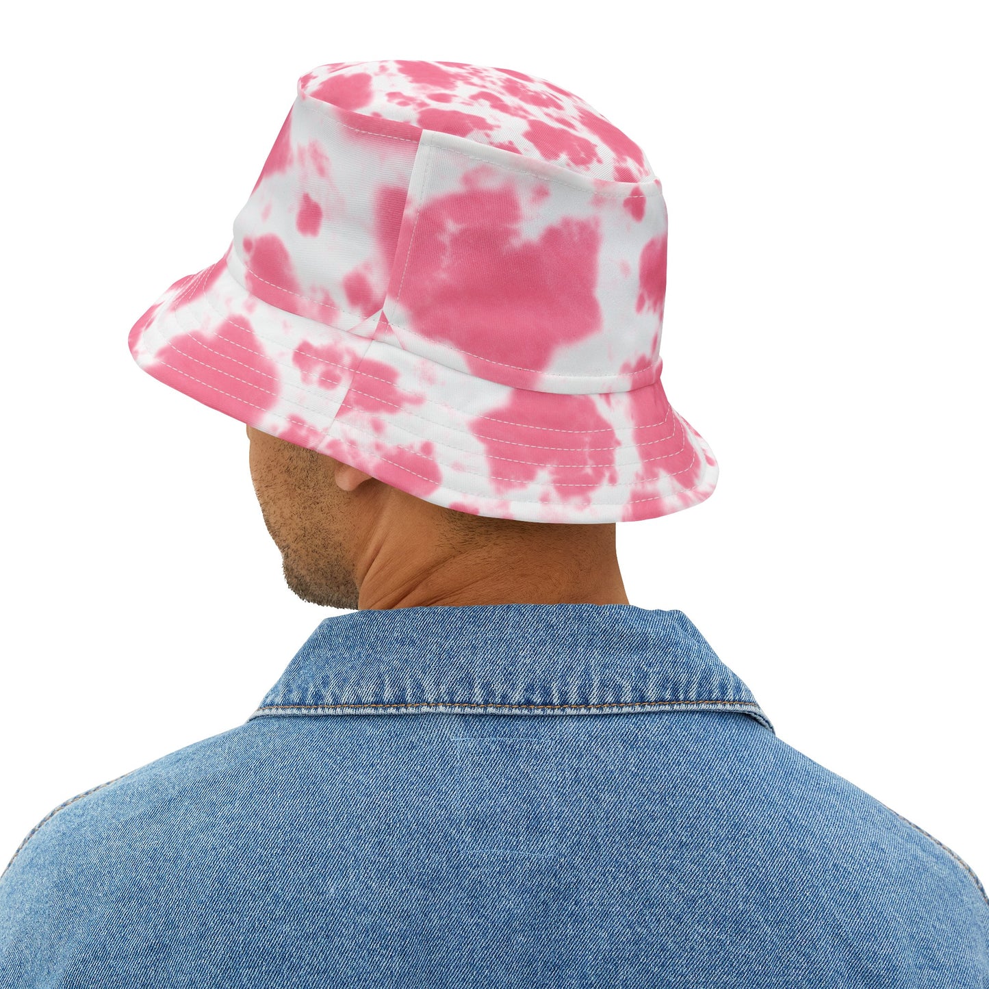 Pink Splash Tie-Dye Bucket Hat