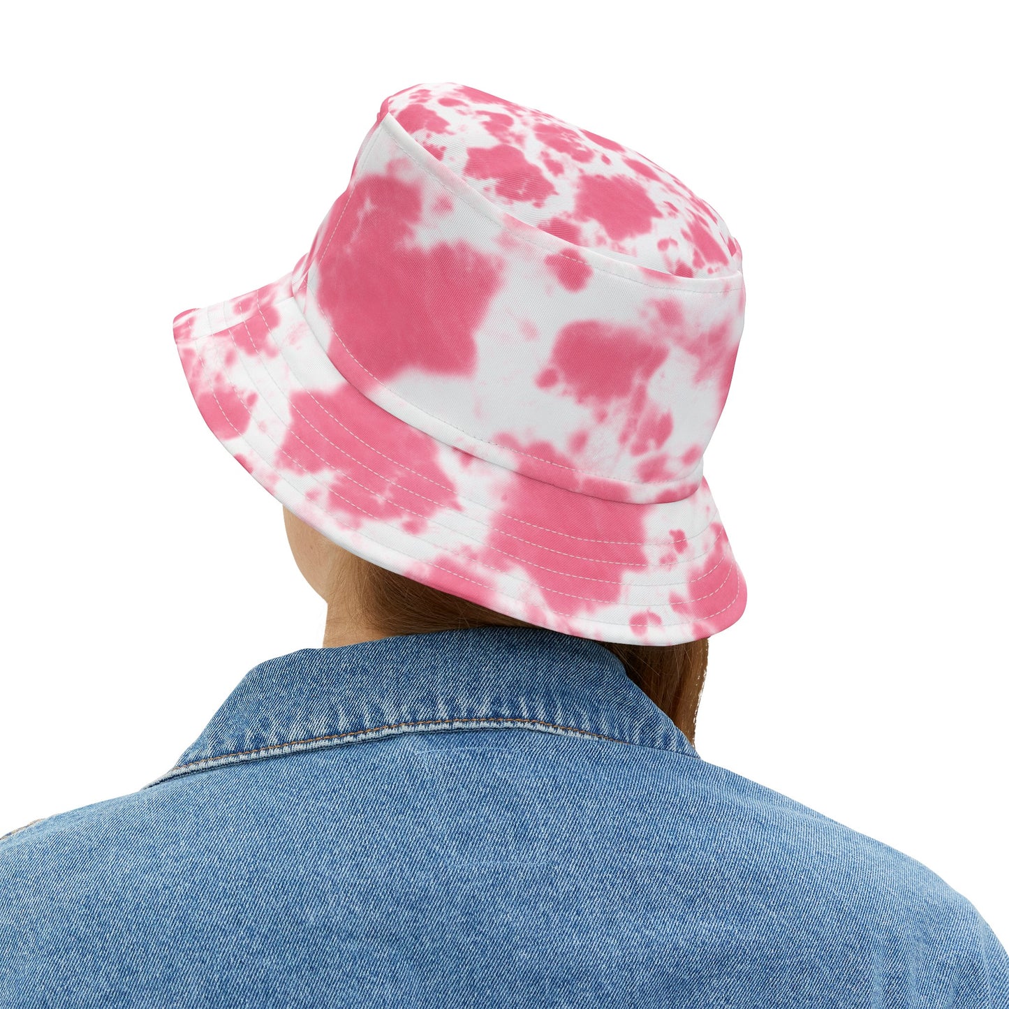 Pink Splash Tie-Dye Bucket Hat